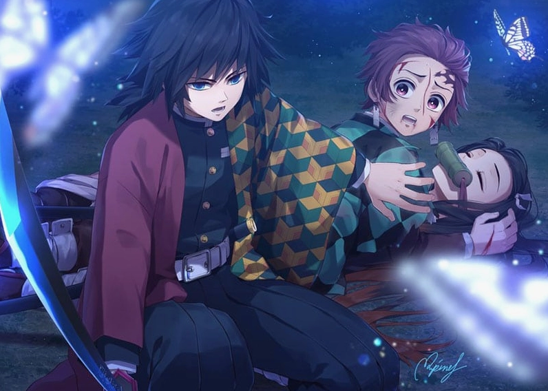 Tomioka Giyuu trong Kimetsu no Yaiba